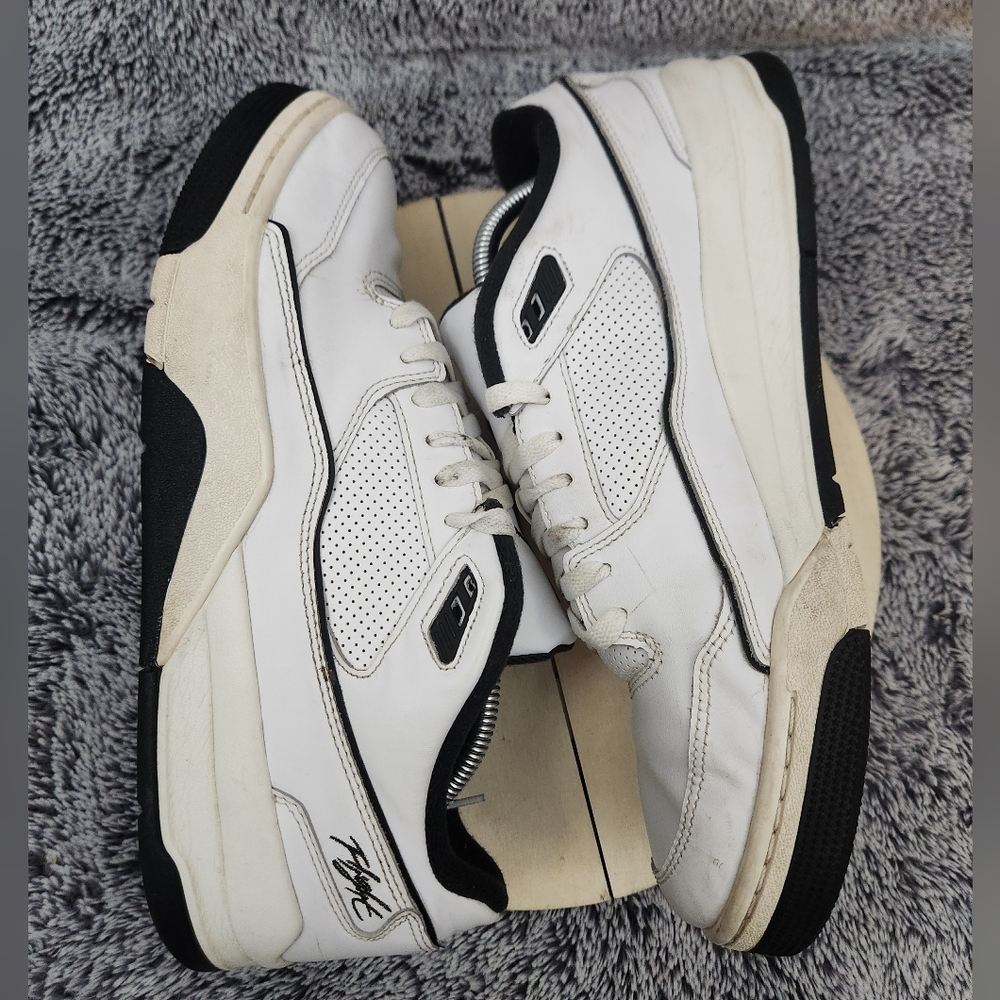 Nike Air Jordan Flight Court Basketball White Sail Black Men's Size 12 - Picture 5 of 9